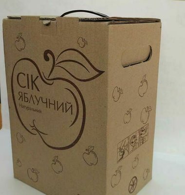 Коробка 5л Bag in box друк Сік Яблучний 5L_CІК фото